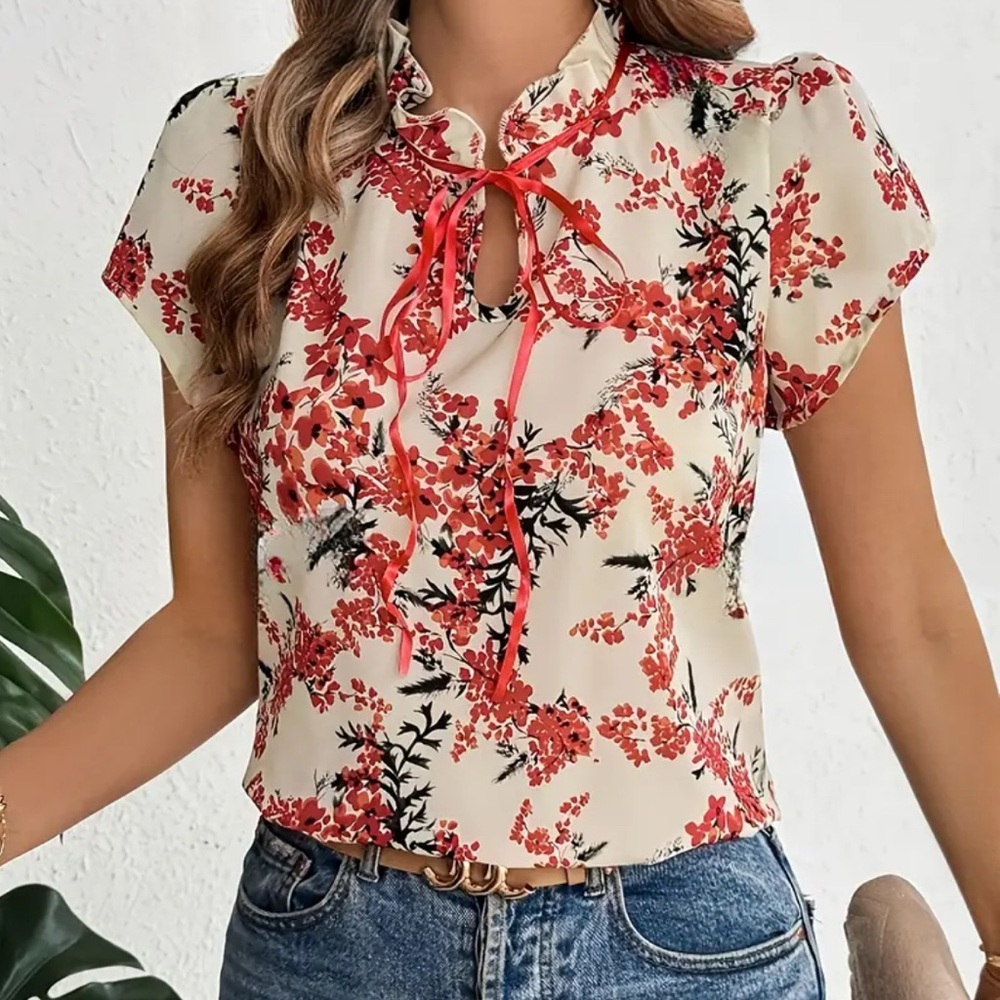 Floral Print Women's Top